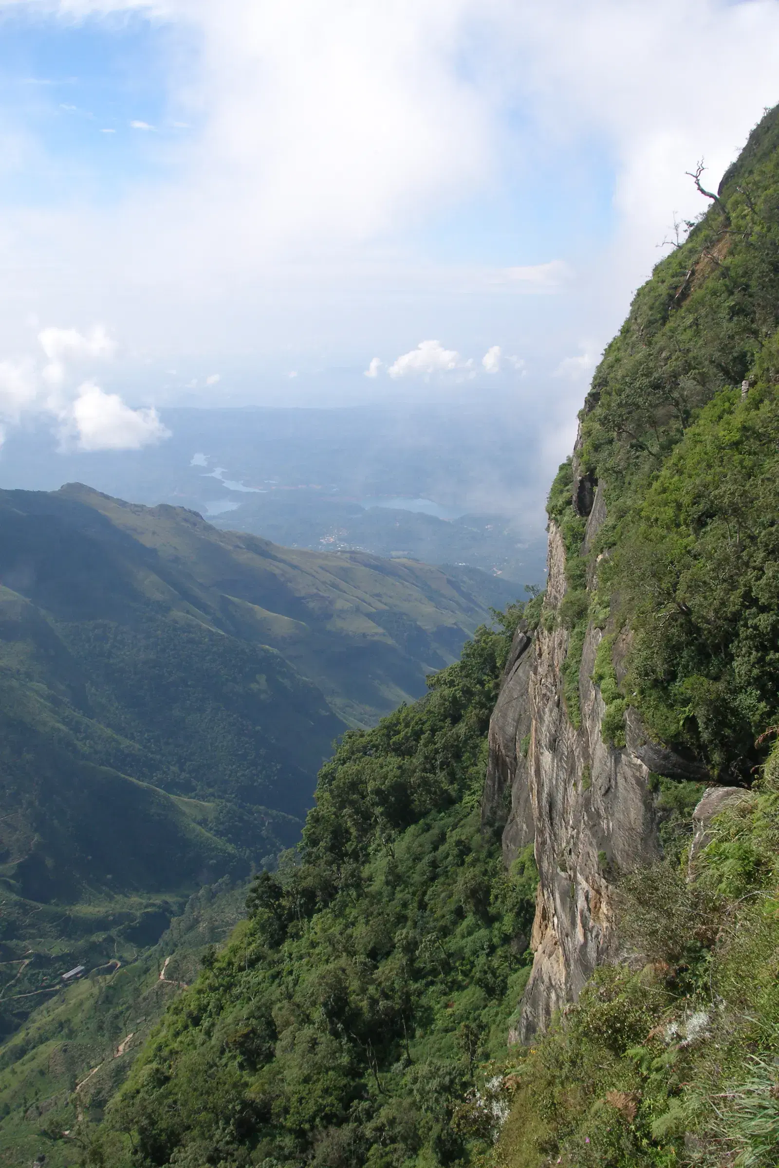 The sheer 870-meter drop of World's End in Horton Plains National Park